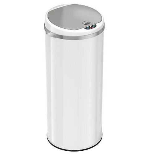 iTouchless 13-Gallon Round Sensor Trash Can