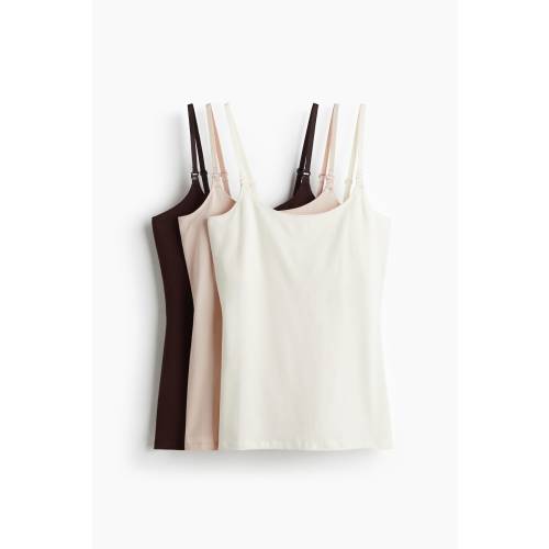 MAMA 3-PACK NURSING CAMISOLE TOPS