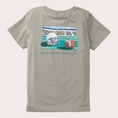 Boys' Football Art Performance T-Shirt – Sage Green – PRODOH