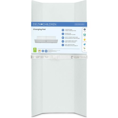 Delta Children Foam Contoured Changing Pad with Waterproof Cover