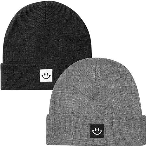 Paladoo 2Pack Baby Beanie Knit Toddler Hat for Girls Boys 0-8 Years