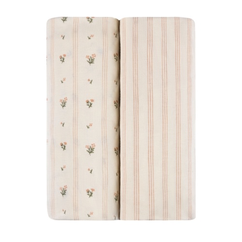 Linear Floral Bassinet Sheet Set – Ely's & Co.