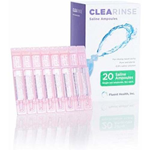 Clearinse - Sterile Saline Ampoules - Pure Salt Water - (20 Count)