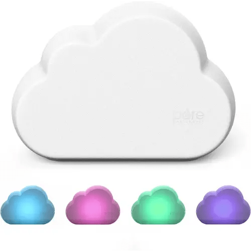 Pure Enrichment PureBaby Cloud Ultrasonic Cool Mist Humidifier Quiet Variable Mist for up to 24 Hrs Ideal for Baby Nurseries & Kids Bedrooms to Relieve Congestion Colds & Coughs, Night Light, BPA-Free