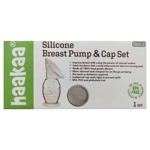 Haakaa Gen. 2 Silicone Breast Pump with Cap, 5 oz