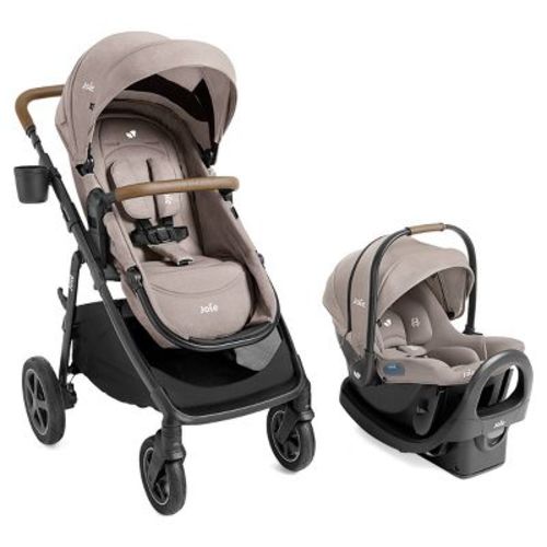 Joie Ginger DLX and Rue Travel System with Car Seat - Mocha