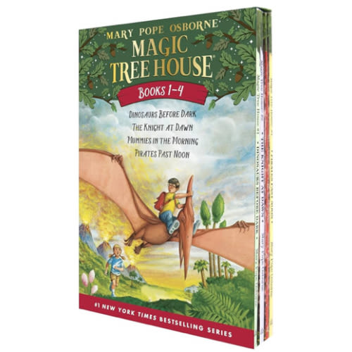 Magic Tree House Boxed Set, Books 1-4: Dinosaurs Before Dark, The Knight at Dawn, Mummies in the Morning, and Pirates Past Noon