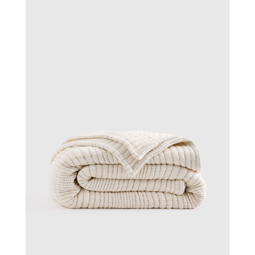 Organic Cotton Channel Quilt in Undyed