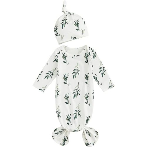 Infant Newborn Baby Girls Floral Sleep Gown Headband Sleepwear Romper Sleeping Bags Outfits