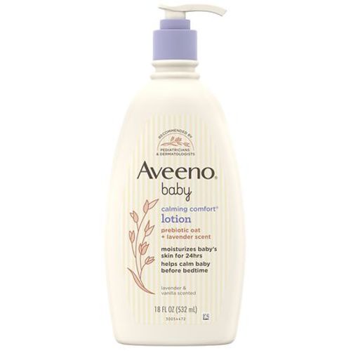 Aveeno Baby Calming Comfort Moisturizing Bedtime Lotion Lavender Vanilla