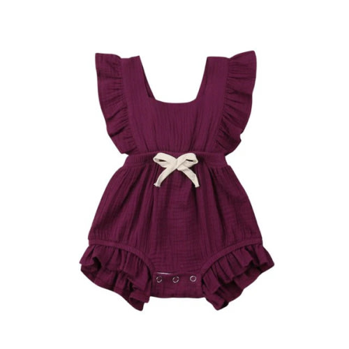 SIERRA Ruffle Romper - Hazel & Bo