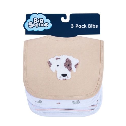 Big Softies Cotton Bibs Dog 3Pack