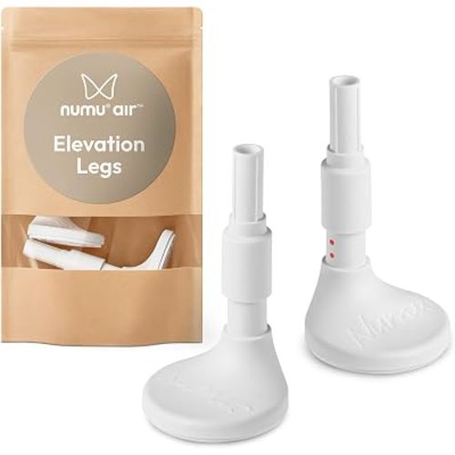 NUMU Elevation Legs to Enable Incline of NUMU air Sleep Surface, Enhance Its Benefits: More Comfort for Crib Mattress; Adjustable Angle, Up to 7 Degrees; Rotating Bases Adapt to Cribs; Anti-Shifting