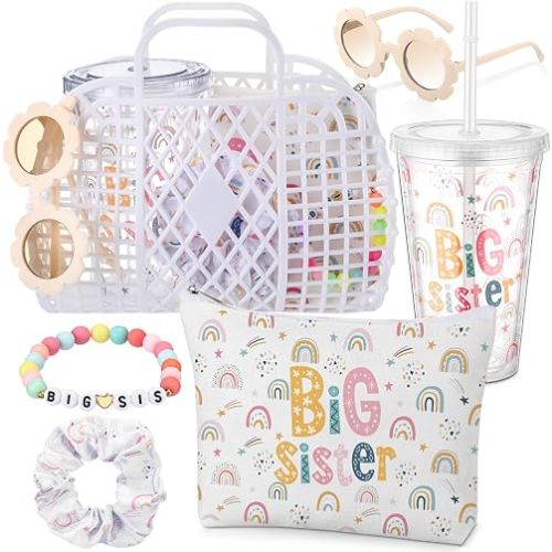 Sieral 6 Pcs Rainbow Big Sister Gifts for Girls Sibling