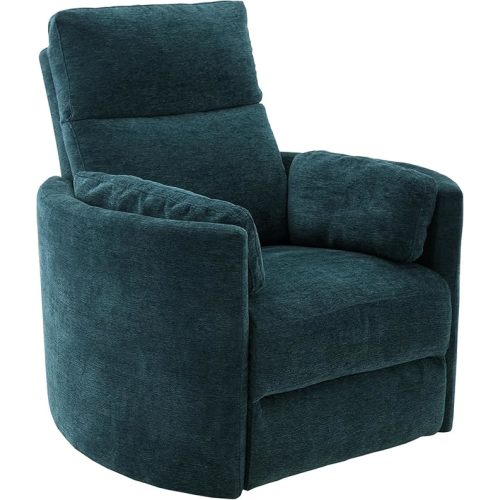 Parker Living Radius - Peacock Power Swivel Glider Recliner for Adults with USB and Type-C Ports, Single Sofa Chair for Living Room