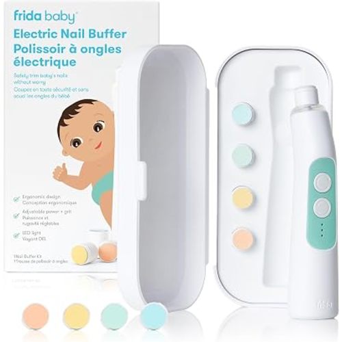 Frida Baby Electric Nail Trimmer Kit with LED Light for Newborn & Toddler