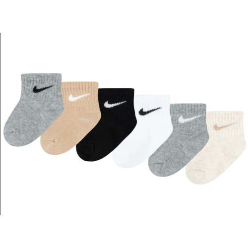 Nike Baby Boys or Baby Girls Assorted Ankle Socks, Pack of 6 Size 12-24 Months