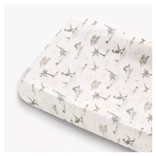 Brands We Love Dino Dreams Changing Pad Cover - Sage by Janie and Jack