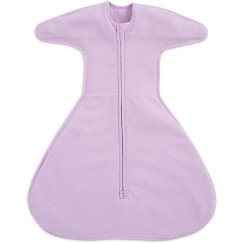 HALO Sleepsack SwaddleStretch, Arms Up or Extended Arms, Newborn Baby Swaddle, 0 – 3 Months, 0.5 TOG, Lavender
