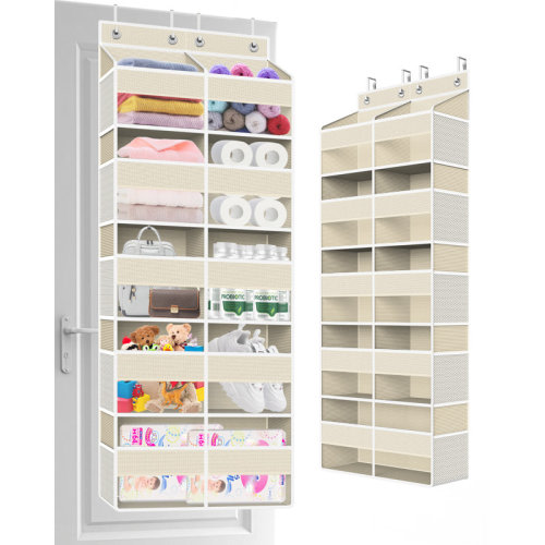 Over The Door Organizer With Extra Large Storage Shelves | Wayfair