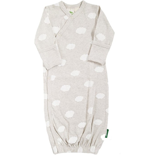 Kimono Gowns - Signature Prints - 3-6 Months - Cloud Grey