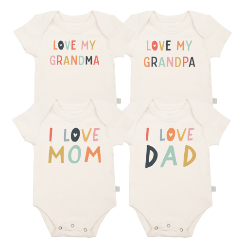 Graphic Bodysuit Set All In The Family | 100% Organic - Finn + Emma