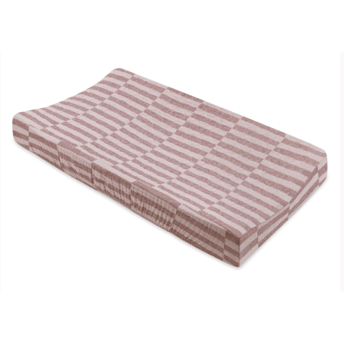 Quilted Changing Pad Cover in GOTS Certified Organic Muslin Cotton