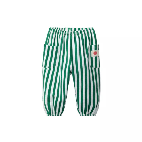 STRIPED JOGGER PANTS WITH LABEL - Green / Ecru | ZARA United States