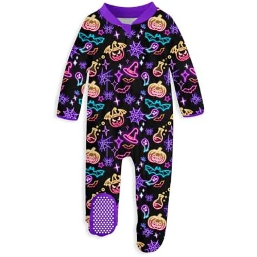 UNIFACO Baby Girls Boys Footed Pajamas One-Piece Sleeper Snug Fit Sleep and Play Zip Front Footie Romper 0-12 Month