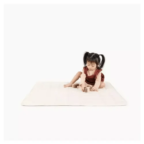 Brands We Love Ivory Square Quilted Mat by Janie and Jack