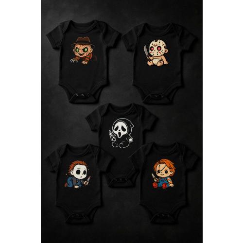 Slasher Baby Bodysuit • Horror Movie Baby Shirt • Spooky Halloween Infant Outfit