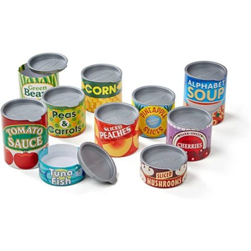 Melissa & Doug Let's Play House! Grocery Cans Play Food Kitchen Accessory