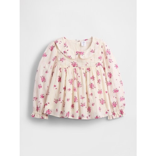 Baby & Toddler Puff-Sleeve Floral Top