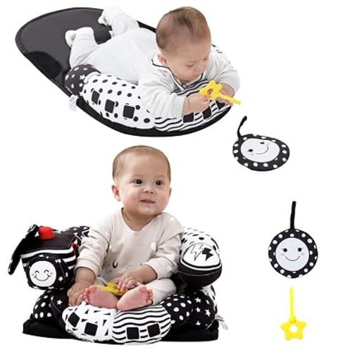 2-in-1 Tummy Time Mat & Seated Support Pillow