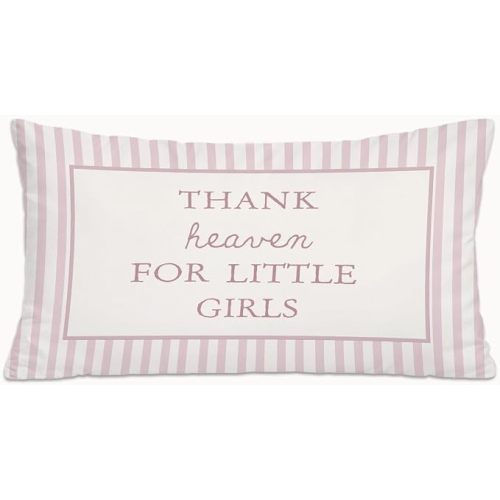 Thank Heaven for Little Girls 12x20 Pillow Cover Decor
