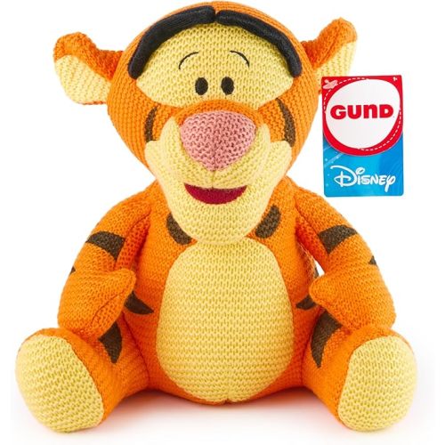 GUND Disney Official Pooh and Piglet Knit Plush, Winnie The Pooh, Stuffed Animal for Ages 1 and Up, Yellow/Pink, 10”