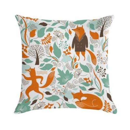 Cartoon Cute Fox Pillow Covers 18x18 Decorative Throw Pillows Soft Square Cushion Covers for Couch Sofa Bedroom