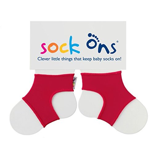 Sock Ons Bright Red Keep Baby