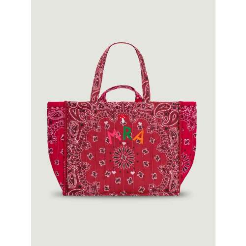 Navy Blue Maxi Tote with embroidery