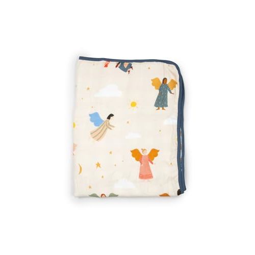 Be A Heart Muslin Baby Blanket (Guardian Angels)