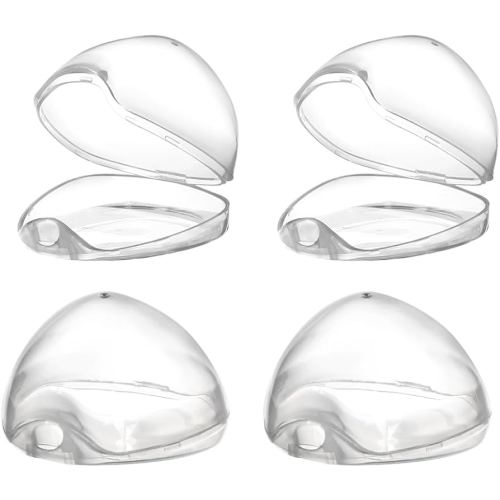Accmor Pacifier Case, Pacifier Holder Case, Pacifier Container for Travel, BPA Free, Transparent, 4 Pack