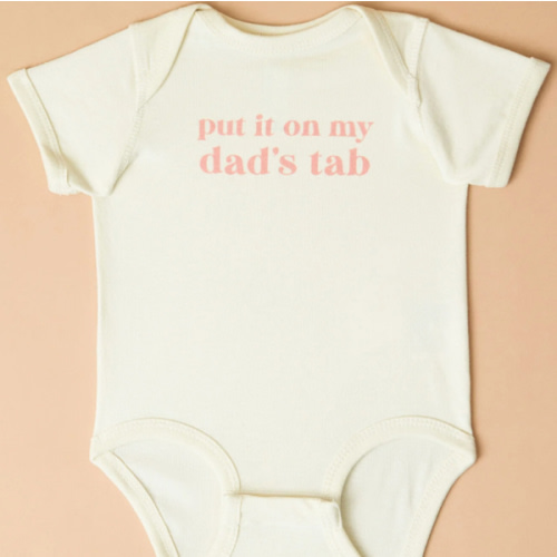 Put it on Dads Tab Bodysuit
