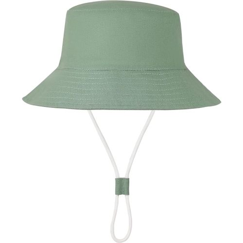 Baby Sun Hat UPF 50+ Sun Protective Toddler Bucket Hat Summer Kids Beach Hats Wide Brim Outdoor Play Hat for Boys Girls