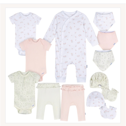 13-Piece Baby Girls Deer Baby Essentials Gift Set – Gerber Childrenswear