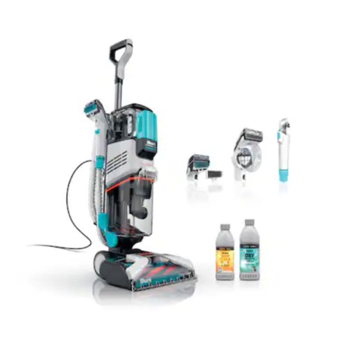 Shark - CarpetXpert with Stainstriker Technology Corded Upright Deep Carpet and Upholstery Cleaner with Built-in Spot Remover - White