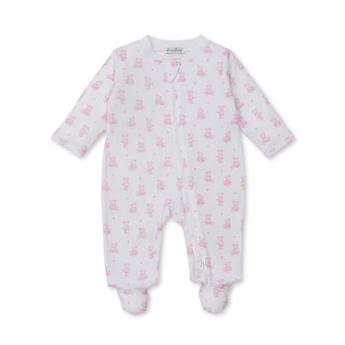 Teddy Bears Pink Zip Footie