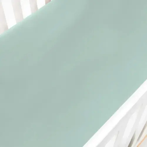 Solid Crib Sheet - Aqua