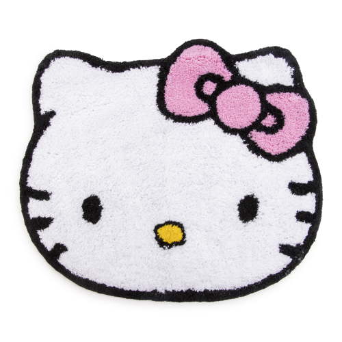 Hello Kitty Tufted Rug, 28" x 25", Cotton, White, Sanrio