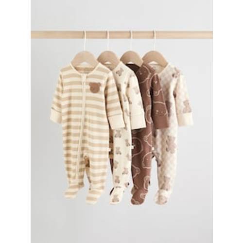 Buy Blue 4 Pack Baby Bear Sleepsuit (0-2yrs) from Next Australia