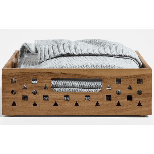 Small Wooden Stacking Storage Crate